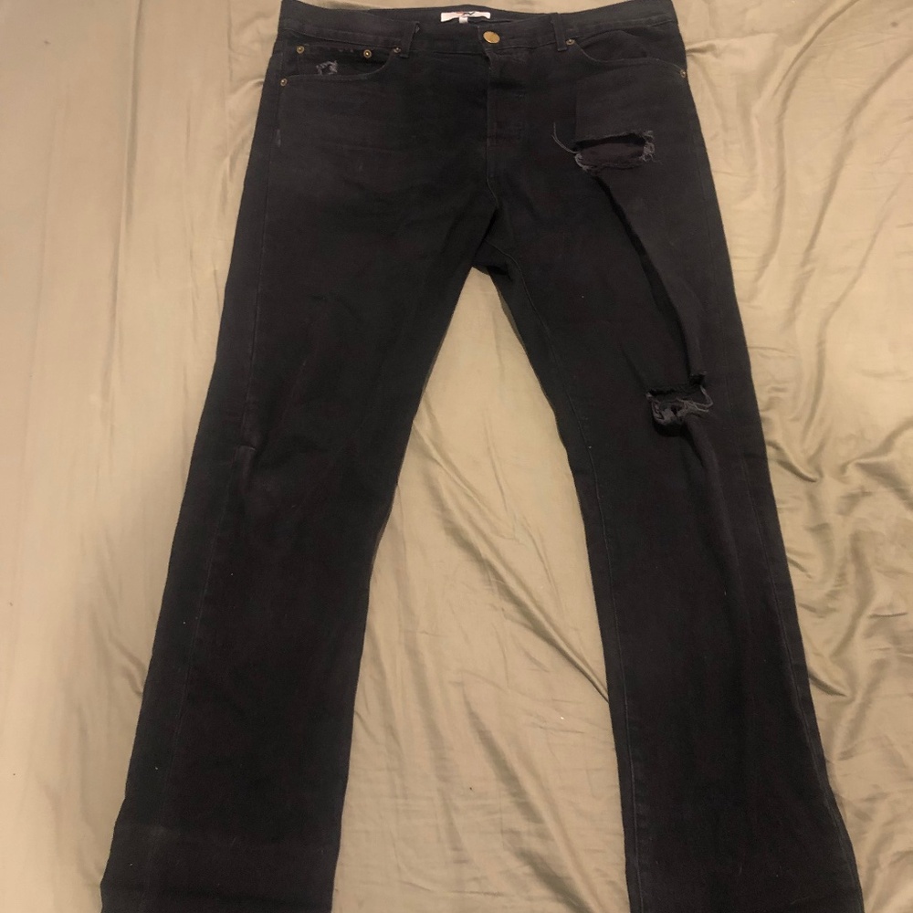 Aviator Nation - MEN'S CLASSIC STRAIGHT LEG DENIM JEAN - VINTAGE BLACK